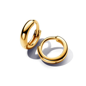 Pandora Essence Round Huggie rengaskorvakorut, keltakullattu, 263286C00