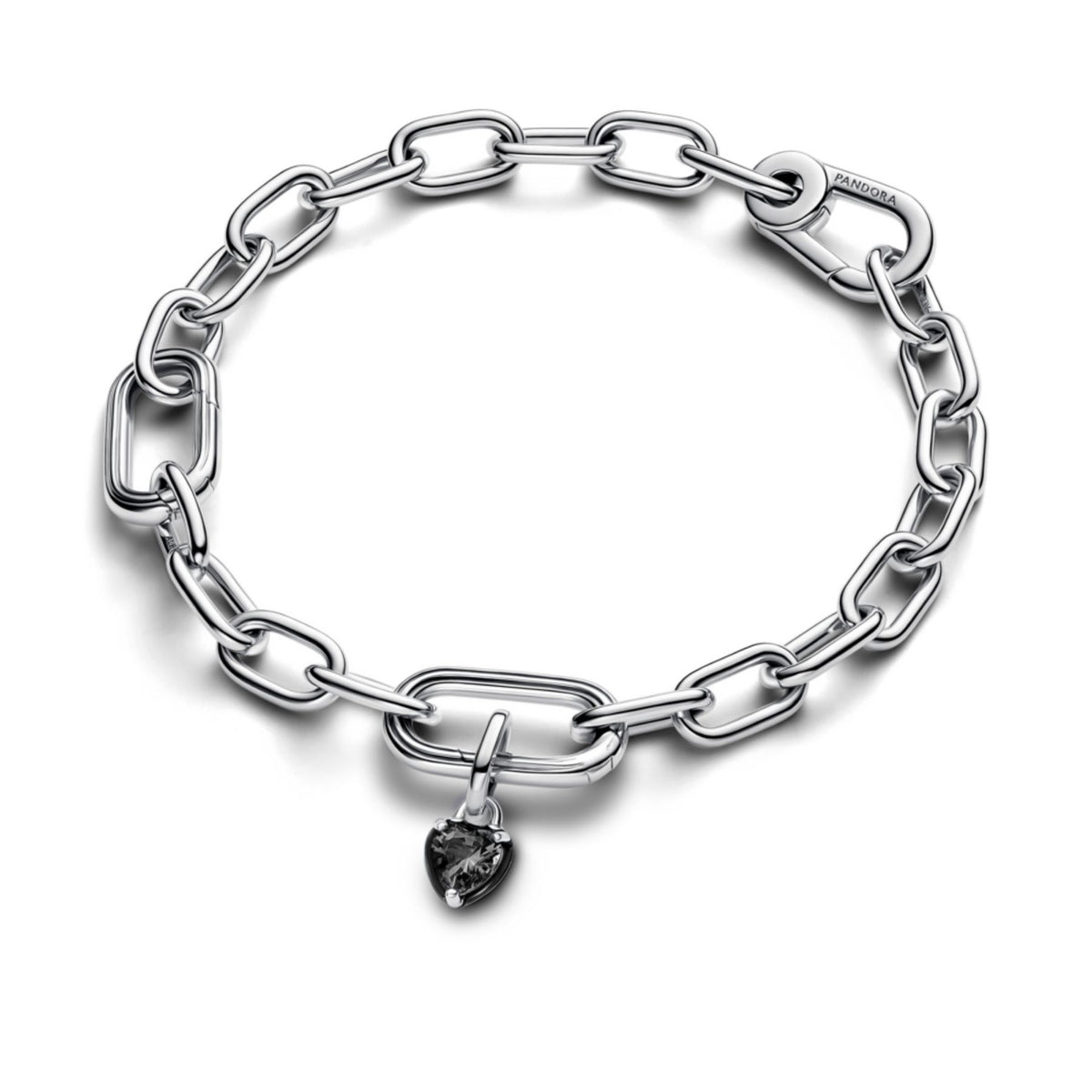 Pandora ME Black Chakra Heart Mini hela, hopea, 793042C01