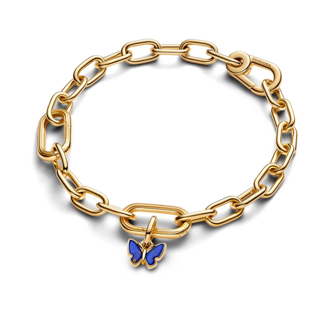 Pandora ME Blue Butterfly Mini Dangle Charm, Silver, 763825C01