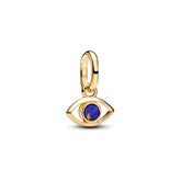 Pandora ME Blue Evil Eye Mini hela, kullattu, 764609C01