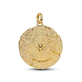 Pandora ME Crossing Arrows Oversized Medallion hela, keltakullattu, 764084C01