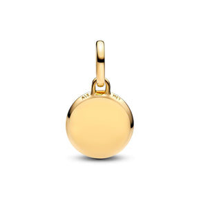 Pandora ME Green Engravable Mini Medallion hela, keltakullattu, 763389C01
