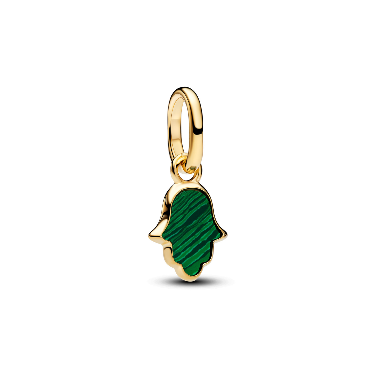 Pandora ME Green Hamsa Hand Mini hela, kullattu, 764612C01