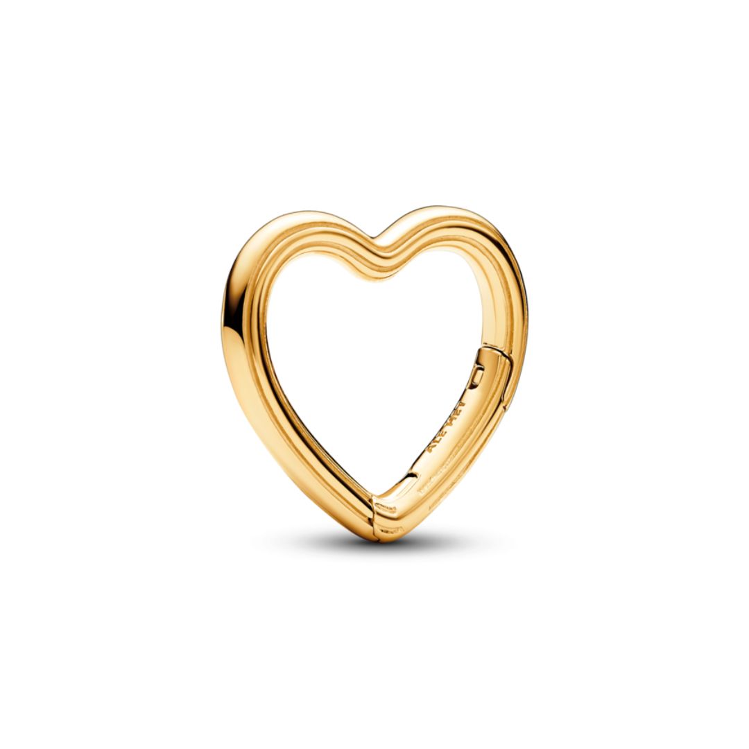 Pandora ME Heart Openable Link hela, keltakullattu, 760081C00
