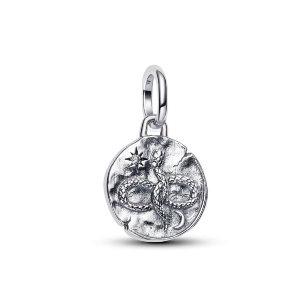 Pandora ME Infinity Snake Medallion hela, hopea, 793976C01