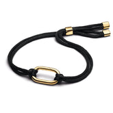 Pandora ME Openable Link Cord rannekoru, musta ja kullattu, 564680C01