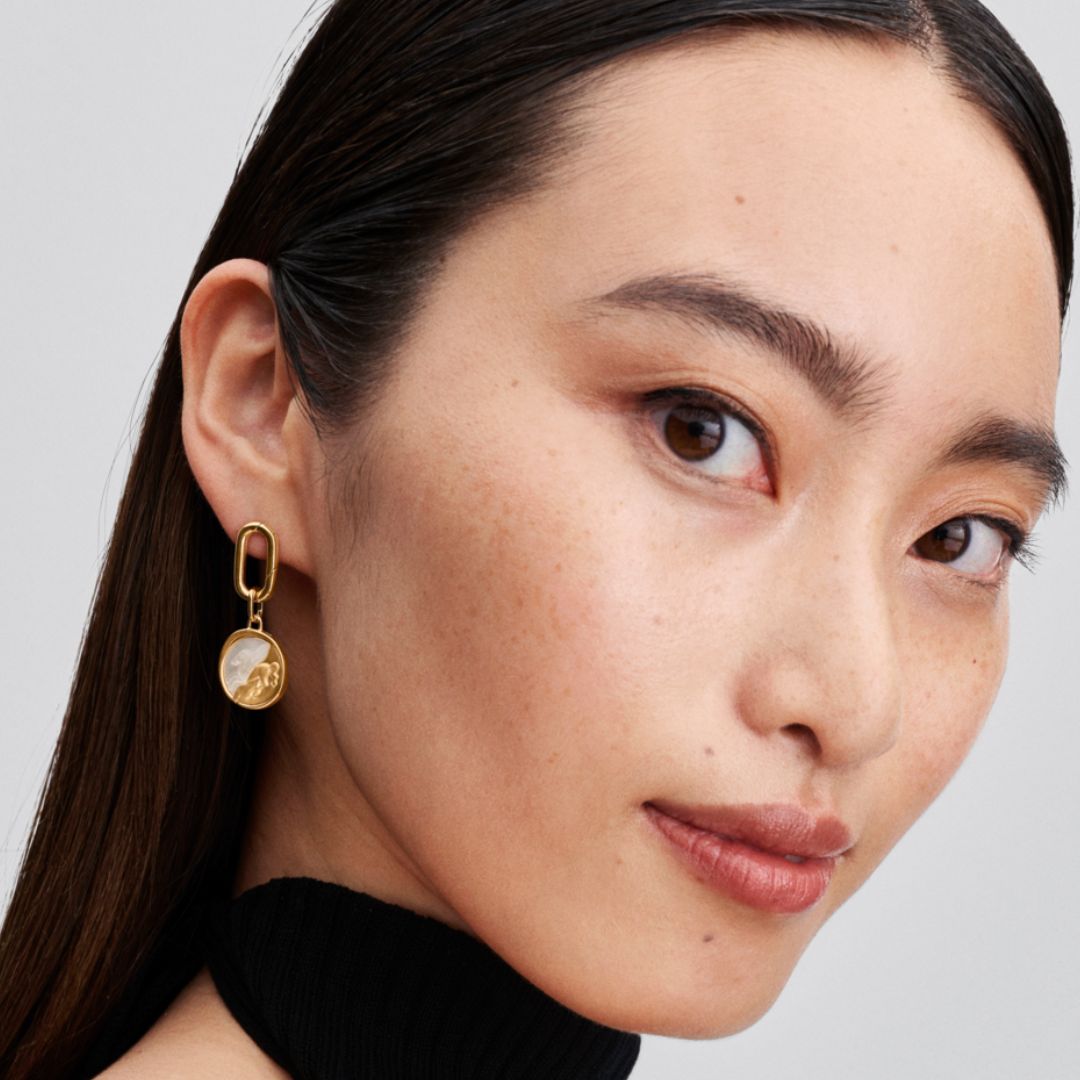 Pandora ME Pegasus Medallion hela, keltakullattu, 764090C01