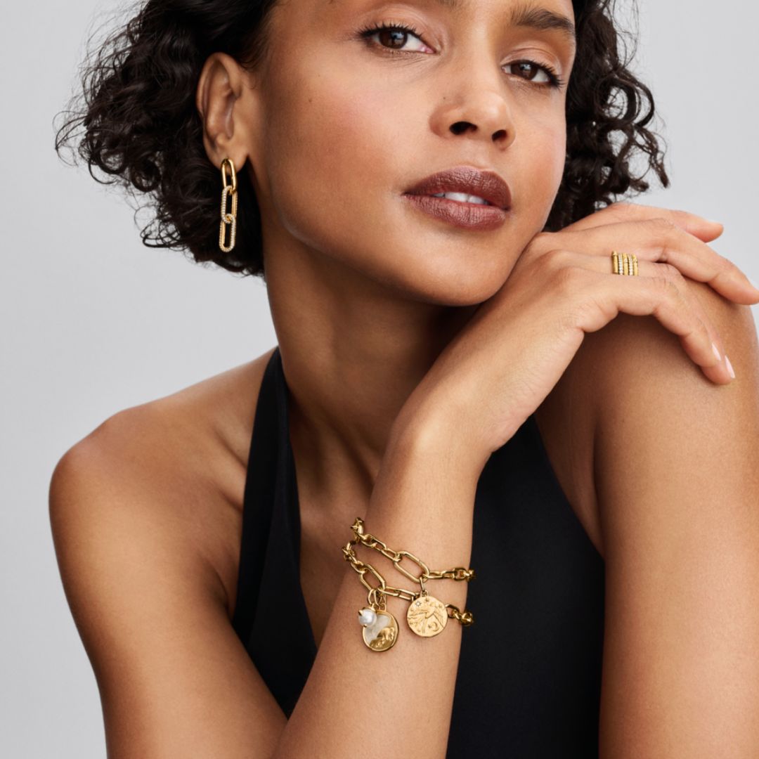 Pandora ME Pegasus Medallion hela, keltakullattu, 764090C01