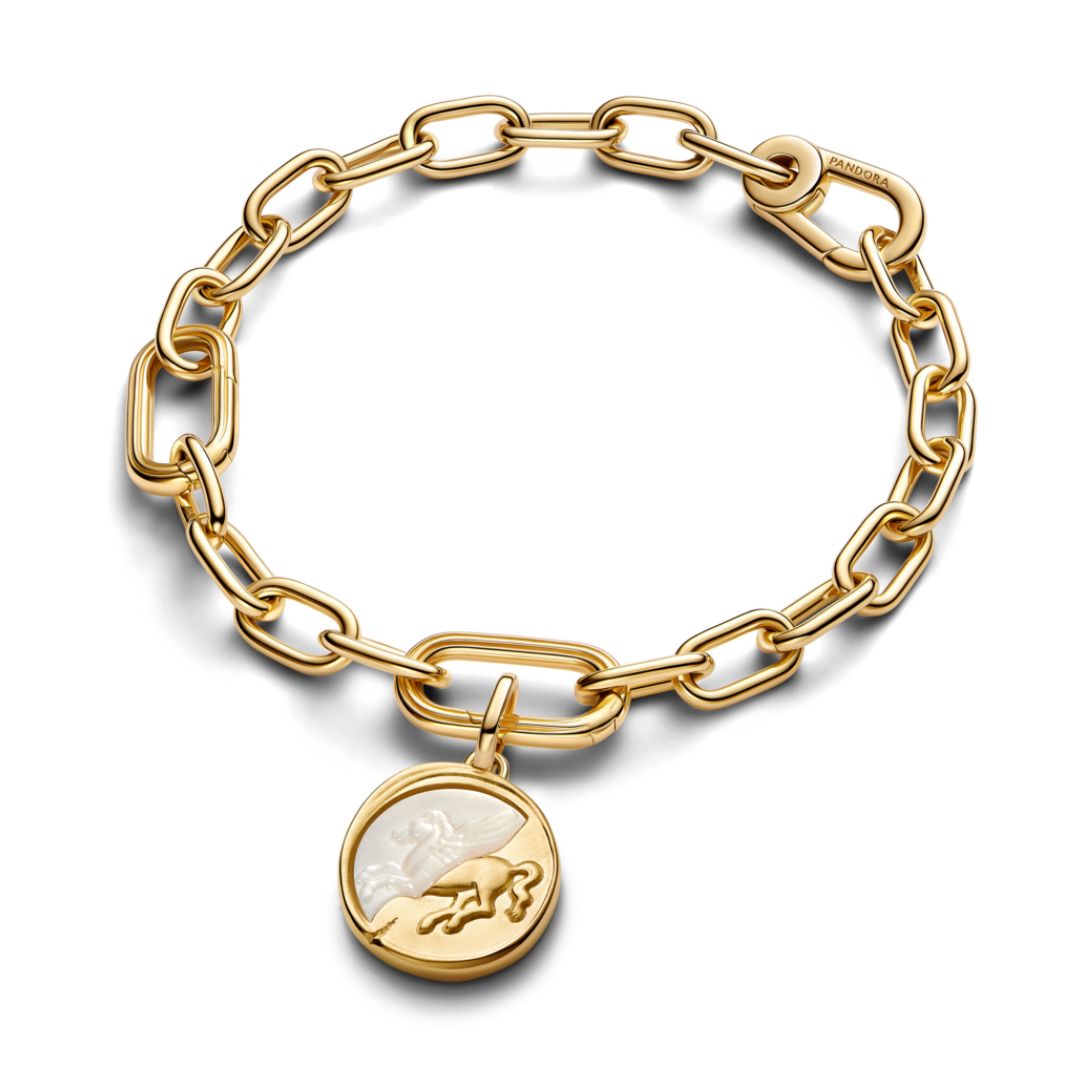 Pandora ME Pegasus Medallion hela, keltakullattu, 764090C01