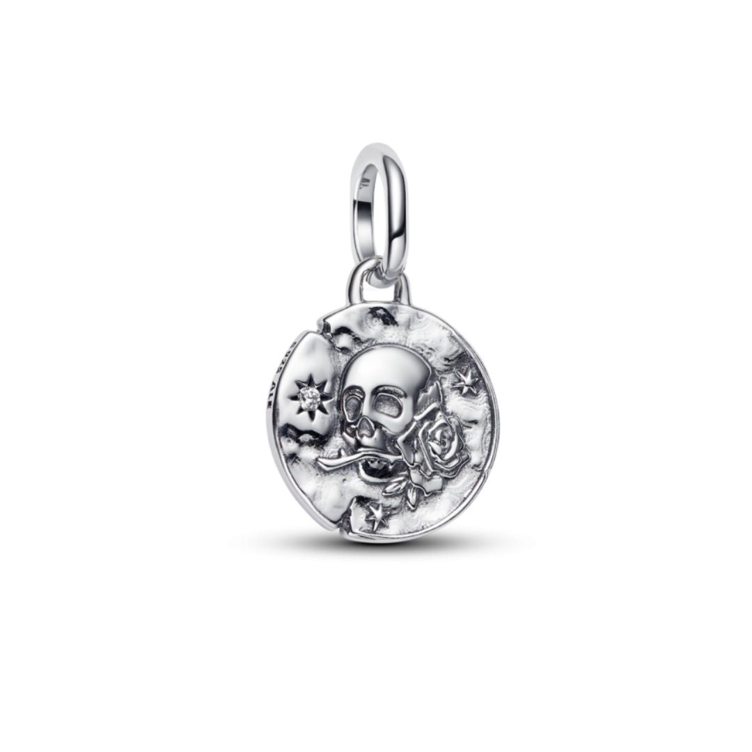 Pandora ME Skull Medallion hela, hopea, 794089C01