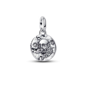 Pandora ME Skull Medallion hela, hopea, 794089C01