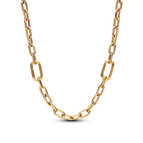 Pandora ME Small-Link Chain kaulakoru, keltakullattu, 369685C00-50