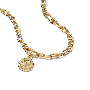 Pandora ME Small-Link Chain kaulakoru, keltakullattu, 369685C00-50