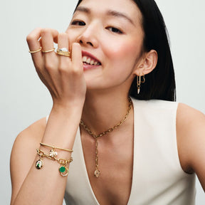 Pandora ME Small-Link Chain kaulakoru, keltakullattu, 369685C00-50