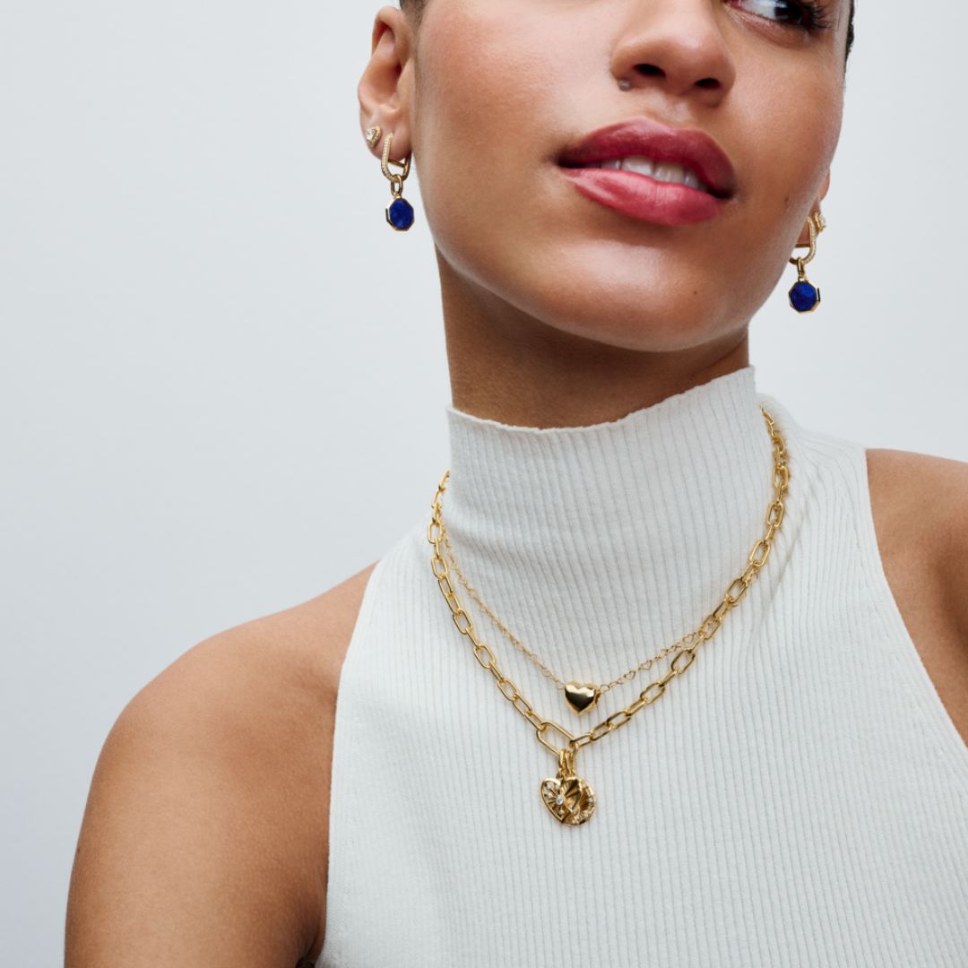 Pandora ME Small-Link Chain kaulakoru, keltakullattu, 369685C00-50