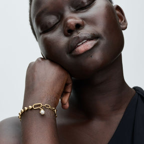 Pandora ME Snake Pearlescent Mini hela, keltakullattu, 763375C01