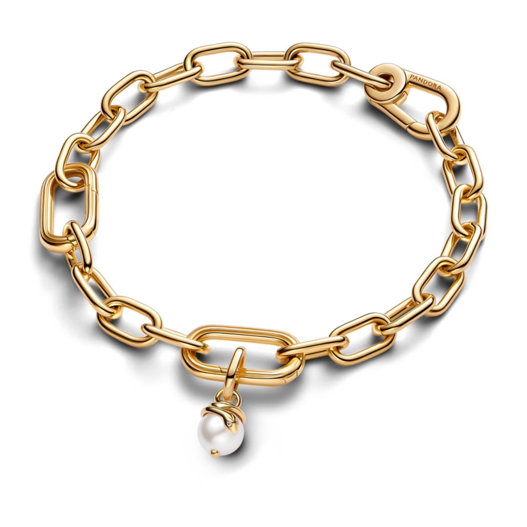 Pandora ME Snake Pearlescent Mini hela, keltakullattu, 763375C01