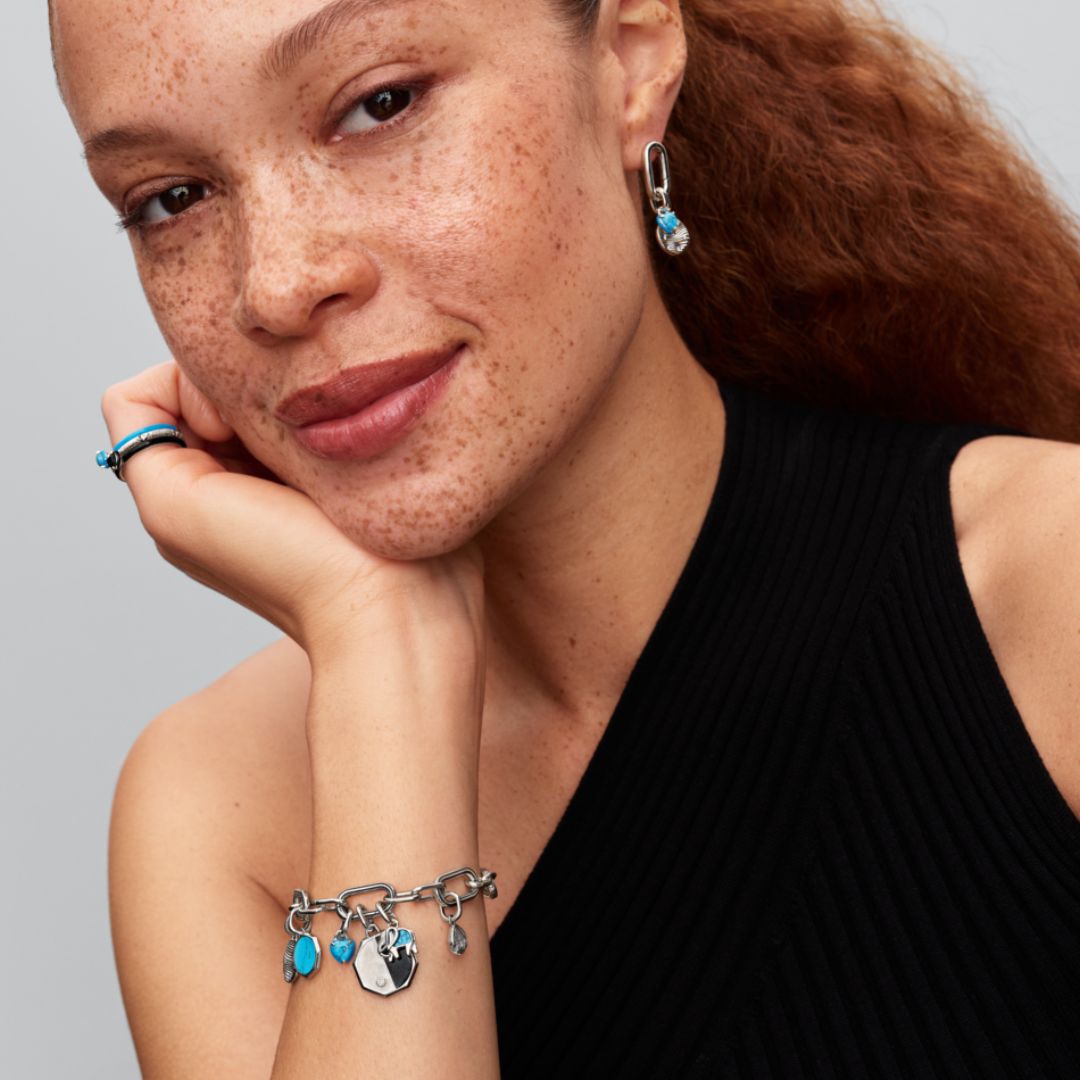 Pandora ME Sparkling Shell Mini hela, hopea, 793855C01