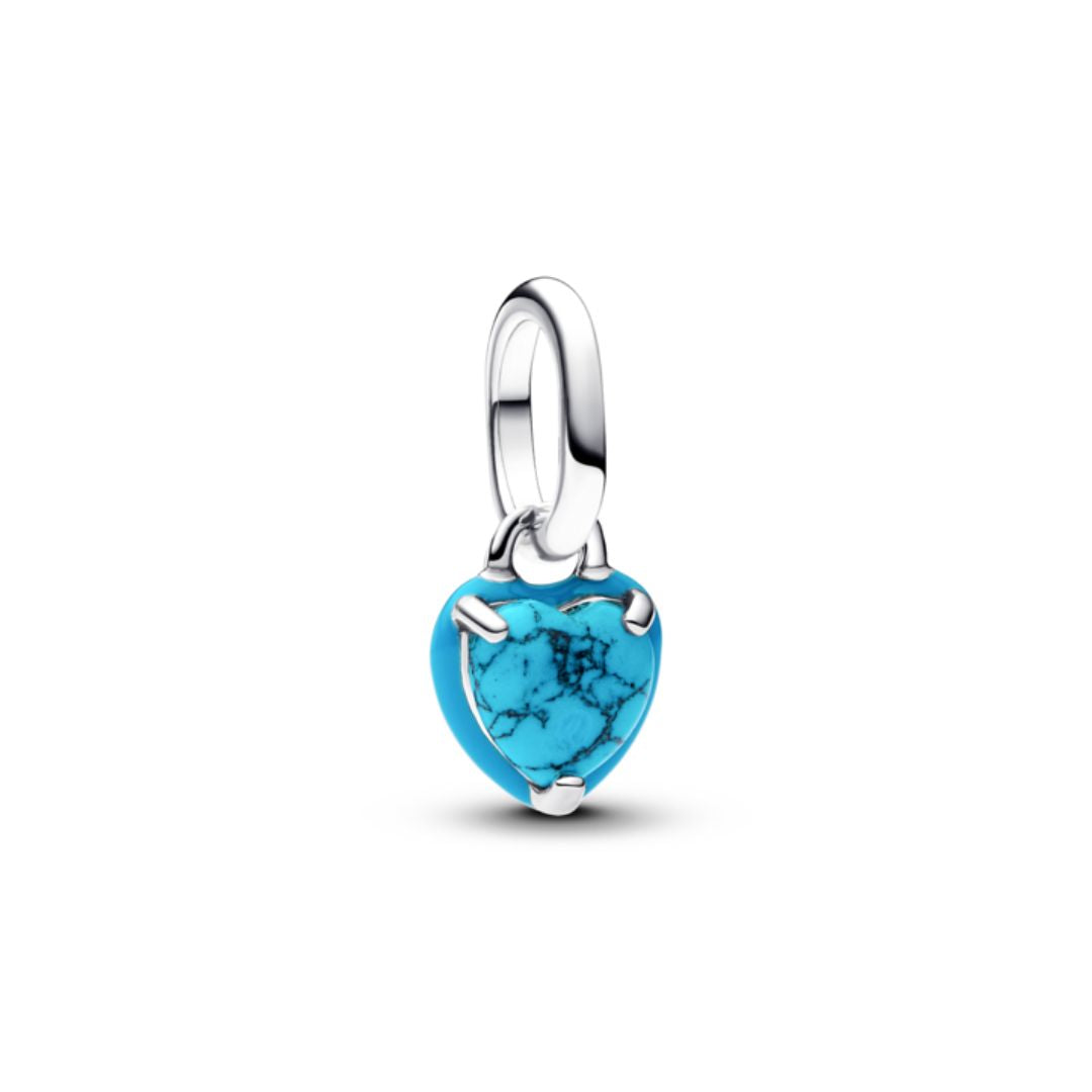 Pandora ME Turquoise-colored Heart Mini hela, hopea, 793827C01