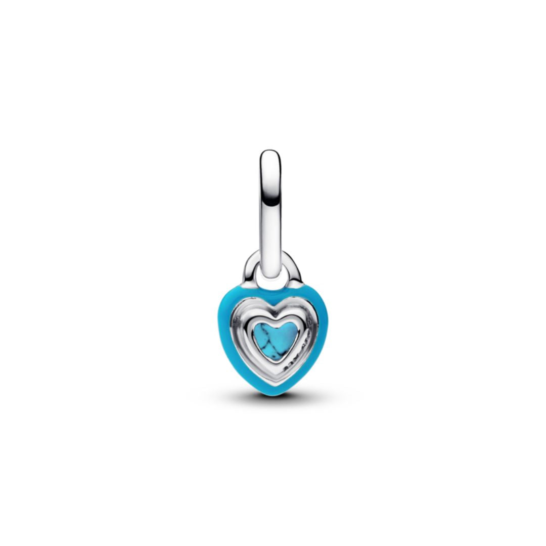 Pandora ME Turquoise-colored Heart Mini hela, hopea, 793827C01