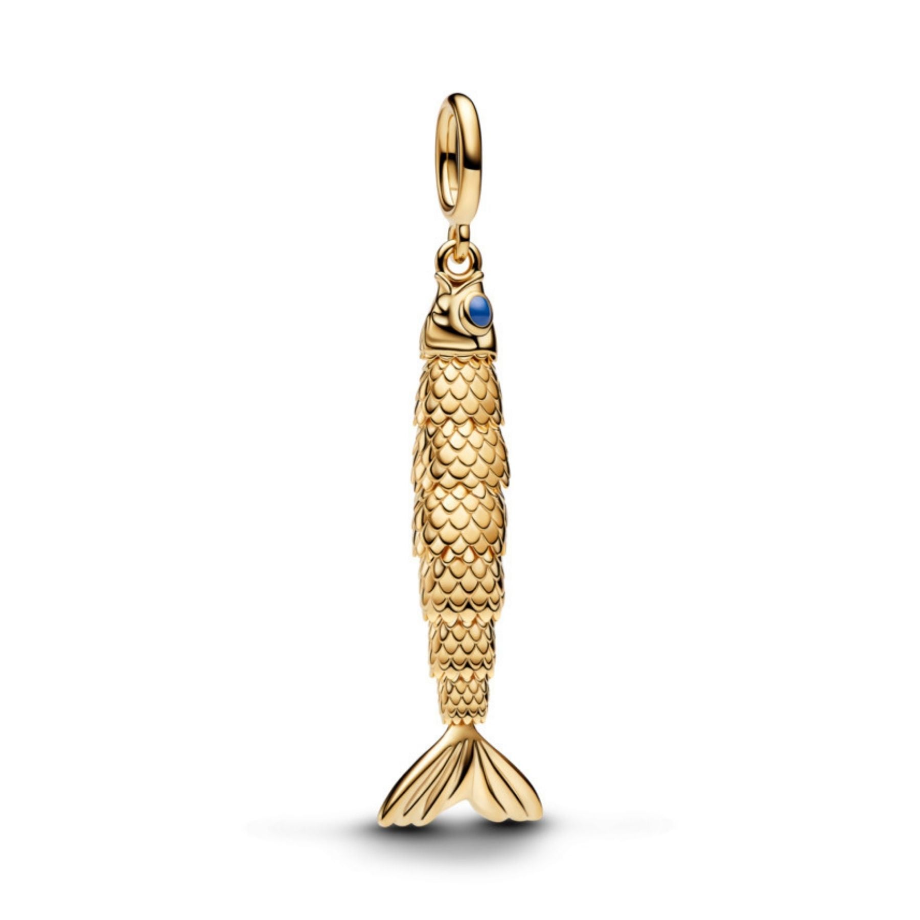 Pandora Moments Articulated Fish hela, keltakullattu, 764686C01