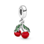 Pandora Moments Asymmetrical Cherry Fruit Dangle hela, hopea, 791583C01