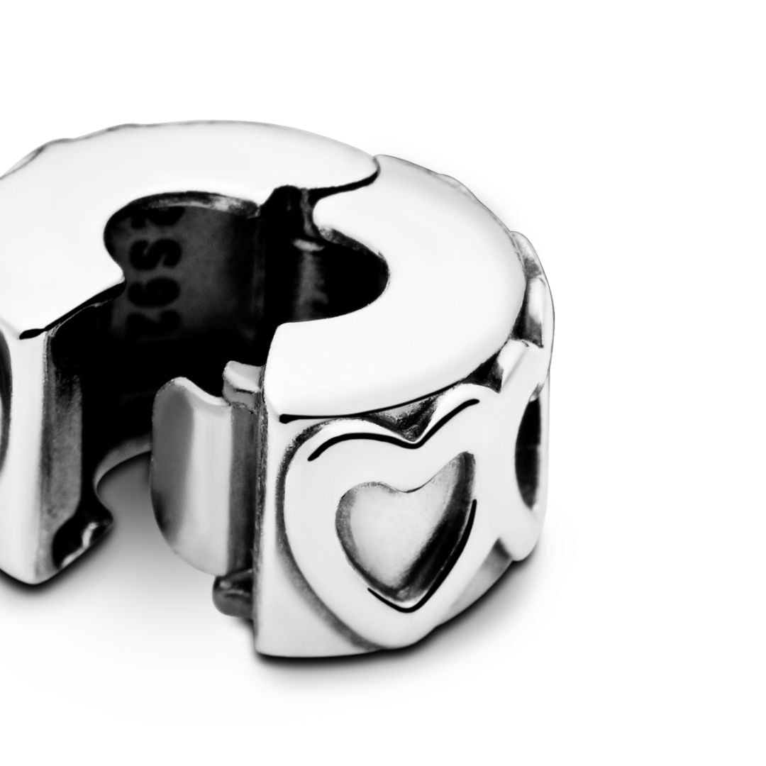 Pandora Moments Band of Hearts lukkopala, hopea, 791978