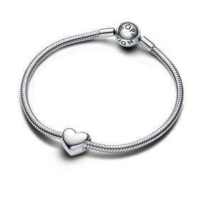 Pandora Moments Be Love Engravable Heart hela, hopea, 793439C00