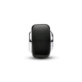 Pandora Moments Black Mini Murano Glass hela, hopea, 793117C00