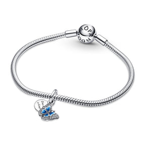 Pandora Moments Blue Butterfly & Quote Double hela, hopea, 790757C01
