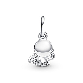 Pandora Moments Blue Butterfly & Quote Double hela, hopea, 790757C01