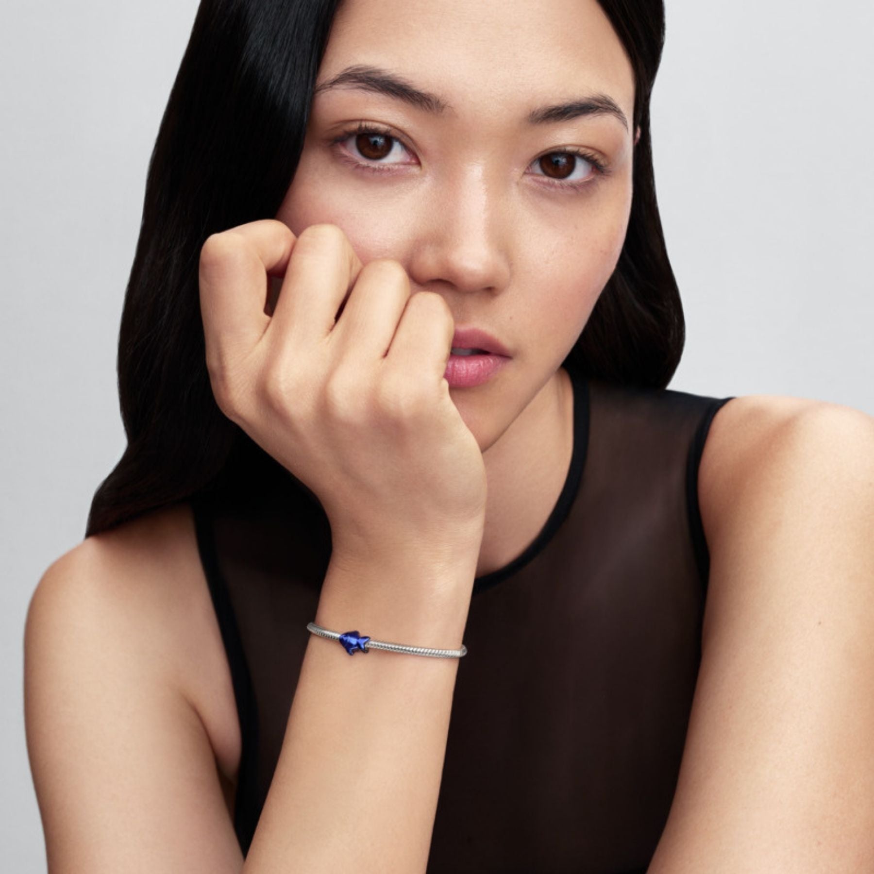 Pandora Moments Blue Fish Mini hela, hopeaa, 794899C01