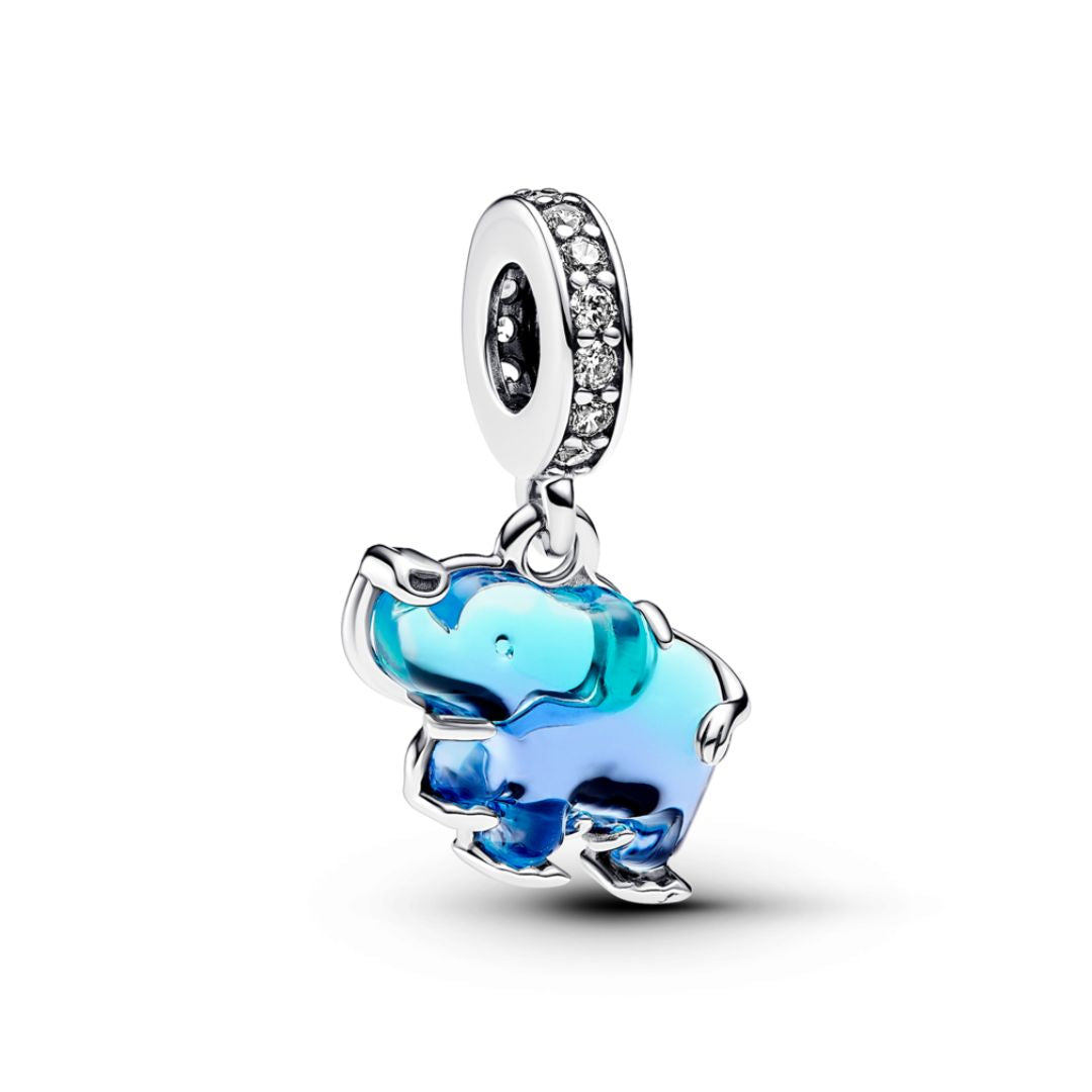 Pandora Moments Blue Murano Glass Elephant hela hopea 793339C01