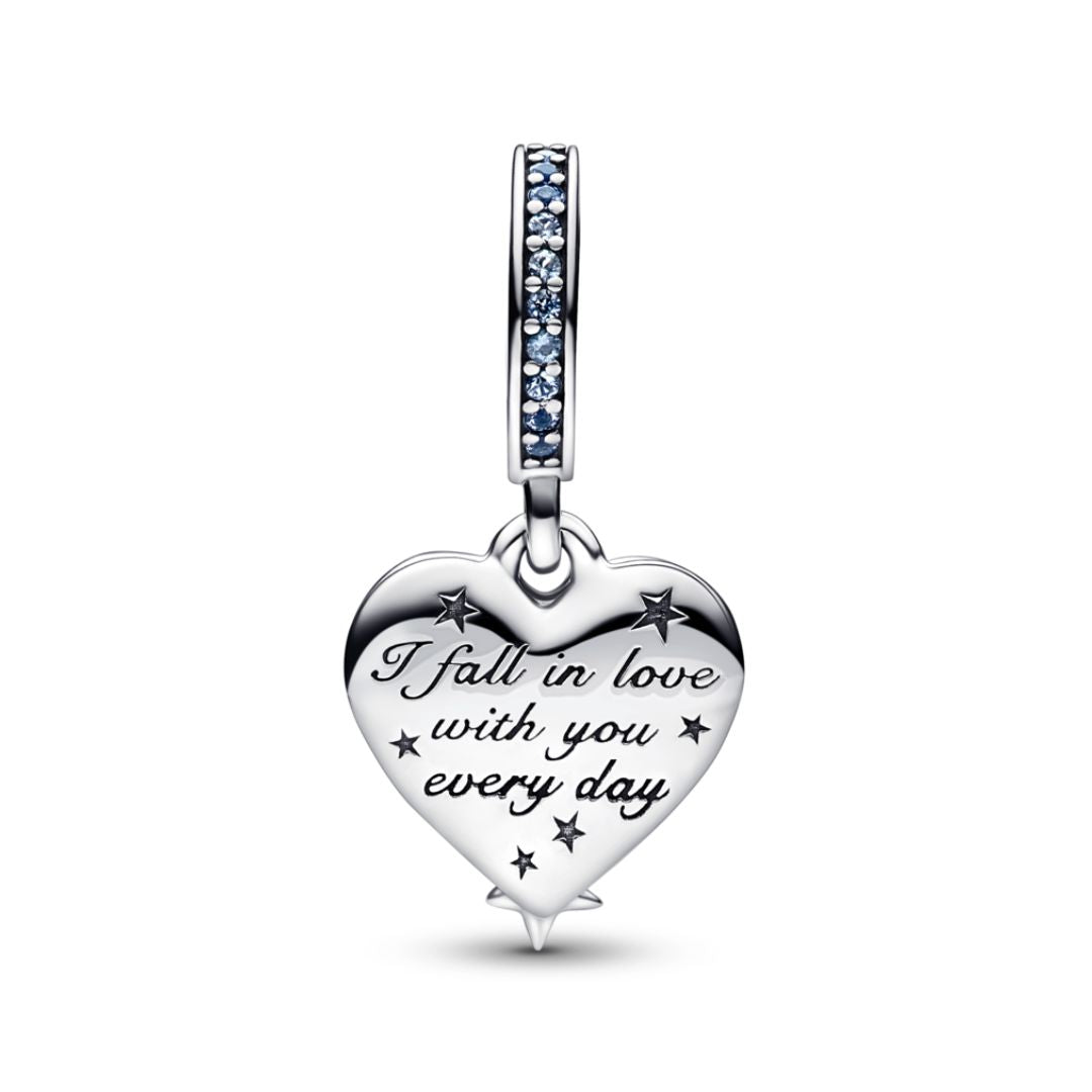 Pandora Moments Celestial Shooting Star Heart hela, hopea, 792356C01