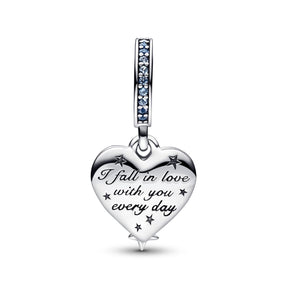 Pandora Moments Celestial Shooting Star Heart hela, hopea, 792356C01