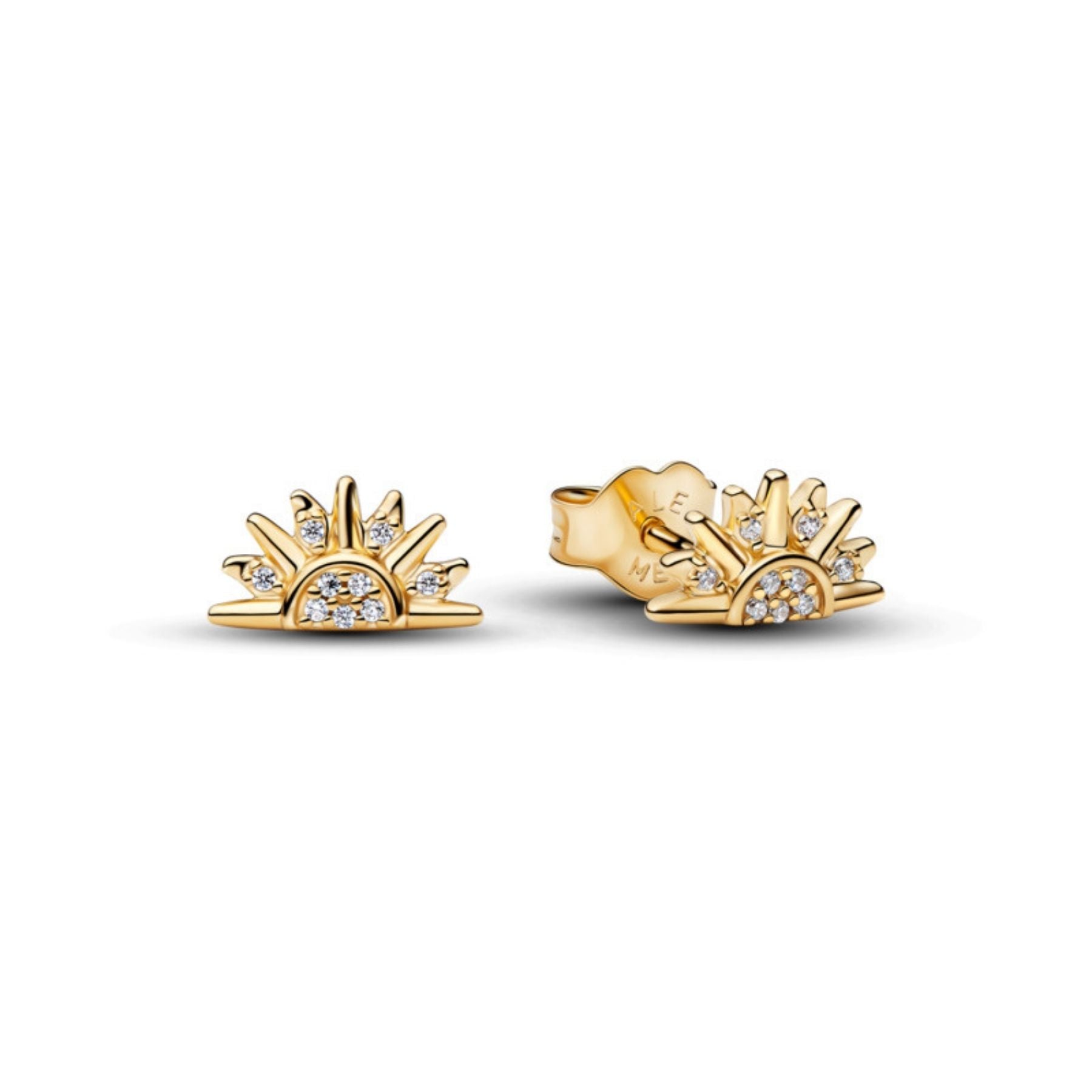 Pandora Moments Celestial Sparkling Sun korvakorut, keltakullattu, 264627C01