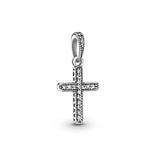 Pandora Moments Classic Cross riipus, hopea, 397571CZ