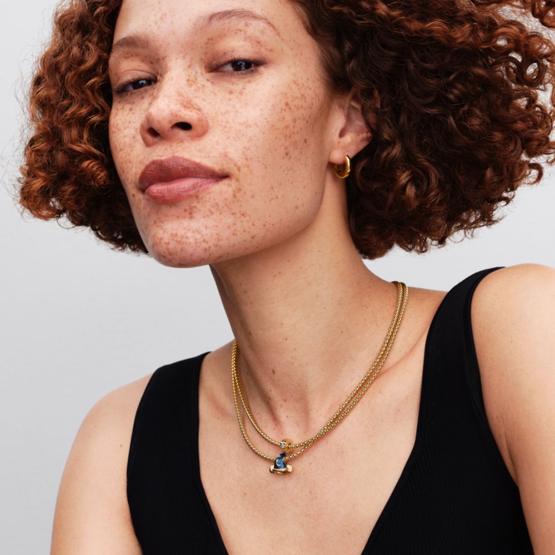 Pandora Moments Disney Mickey & Minnie Mouse lukkopala, keltakullattu, 764130C01