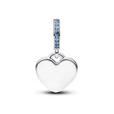 Pandora Moments Engravable Heart Blue Stone hela, hopea, 793926C03