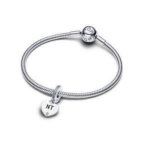 Pandora Moments Engravable Heart Tag hela, hopea, 798761C01