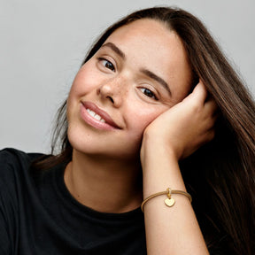 Pandora Moments Engravable Heart Tag hela, keltakullattu, 768761C01