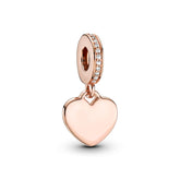 Pandora Moments Engravable Heart Tag hela, ruusukullattu, 788761C01