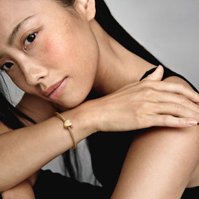 Pandora Moments Engravable Heart hela, keltakullattu, 762015C00