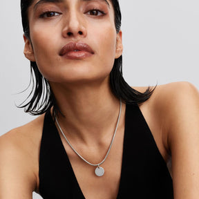 Pandora Moments Engravable Lab-Grown Diamond Tag riipus, hopea, 394012C01