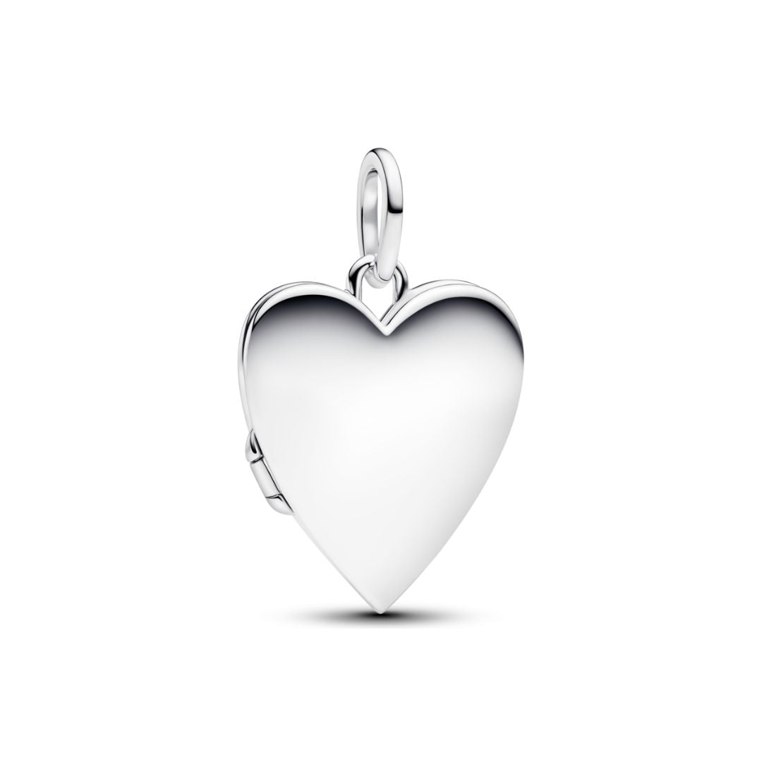Pandora Moments Engravable Openable Heart Tag riipus, hopea, 394013C01