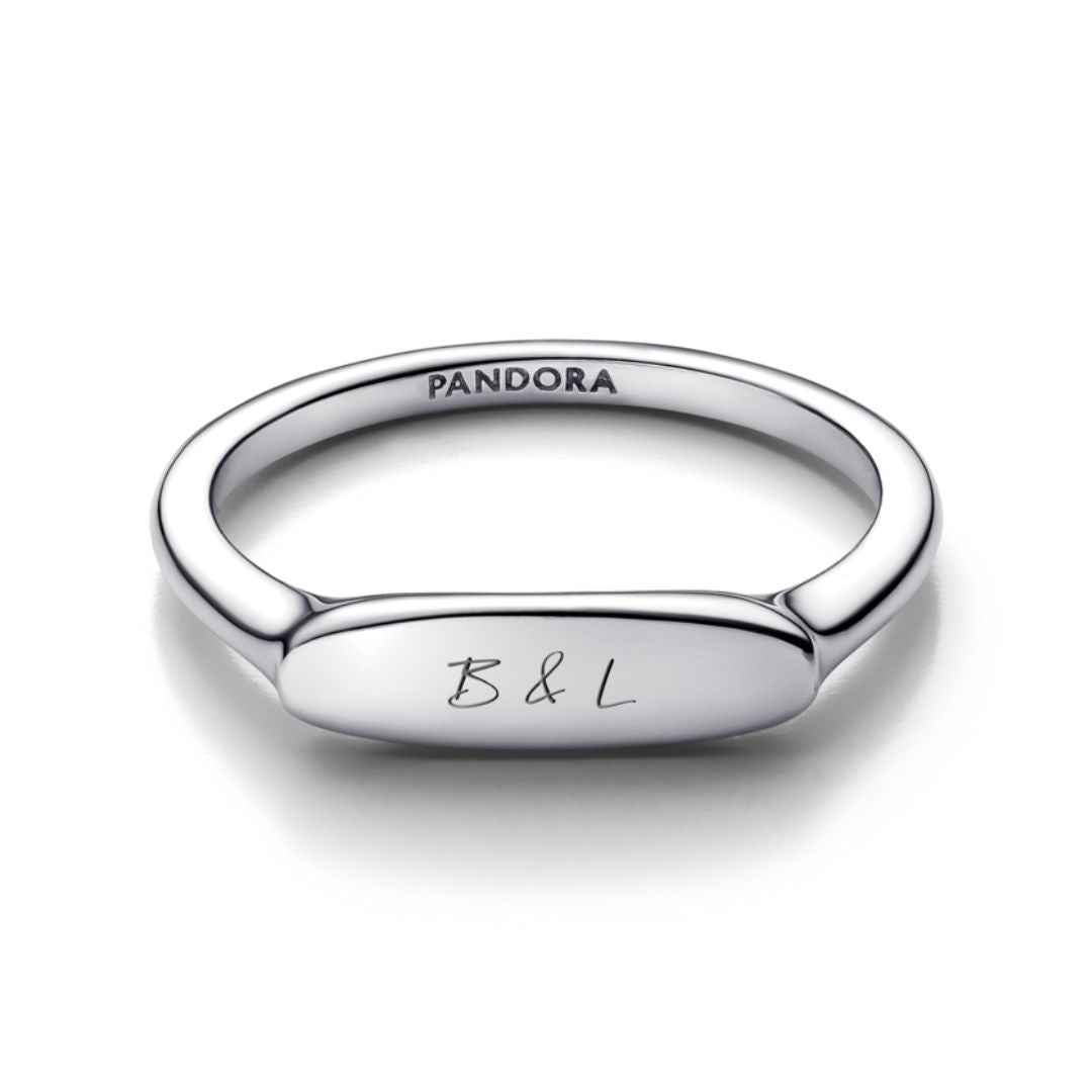 Pandora Moments Engravable sormus, hopea, 193986C00