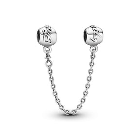 Pandora Moments Family Forever Safety Chain hela, hopea, 791788-05