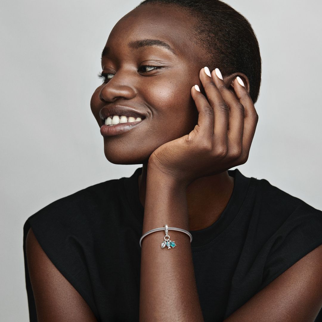 Pandora Moments Fish, Sea Turtle & Conch Triple hela, hopea, 791697C01