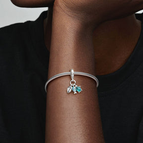 Pandora Moments Fish, Sea Turtle & Conch Triple hela, hopea, 791697C01