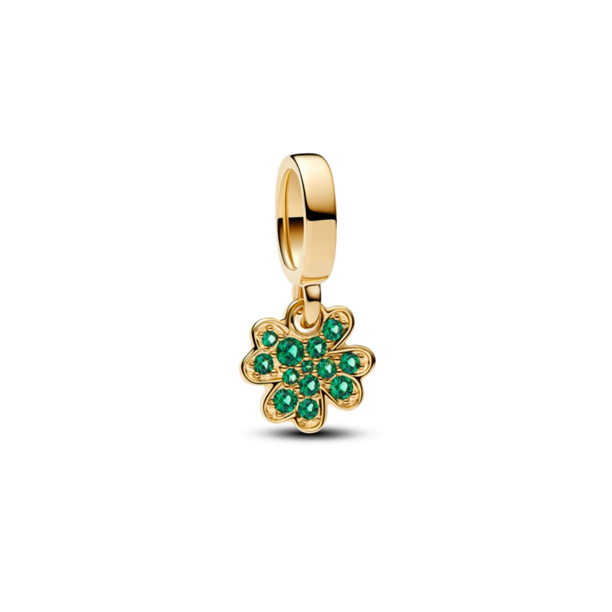 Pandora Moments Four Leaf Clover hela, keltakullattu, 762751C01